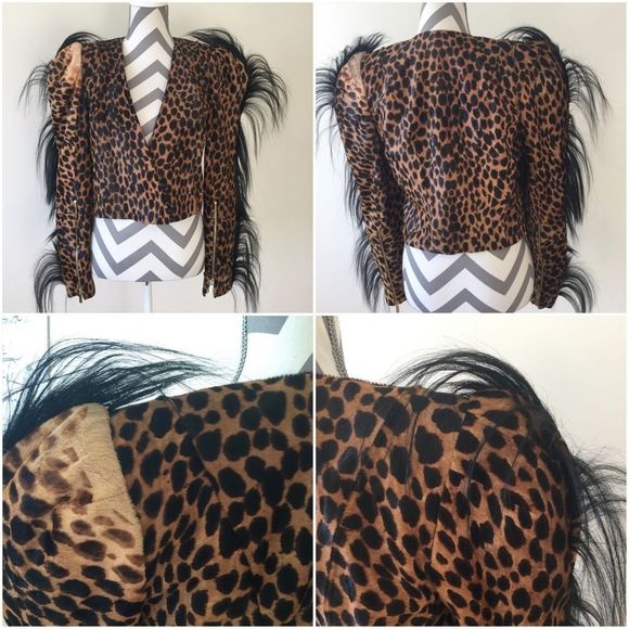 RONALD VAN DER KEMP ocelot leopard print jack - Picture 5 of 10
